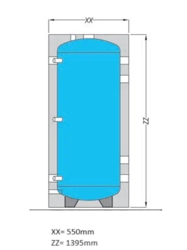 HEIZKRAFT SILO PSS 200-GR Pufferspeicher 200l