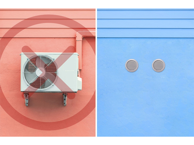 Monoblock Inverter-Klimagerät ohne Außeneinheit